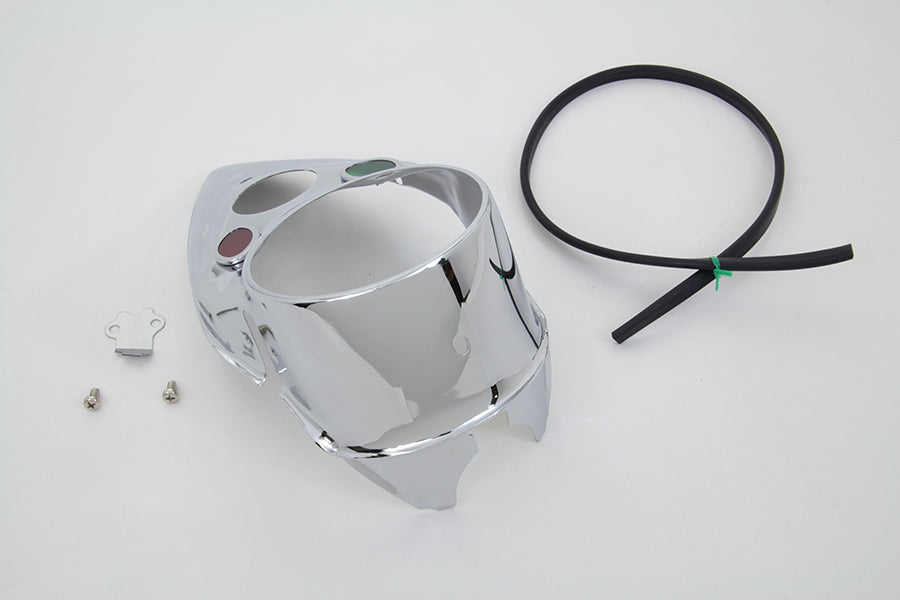 39-0894 - Chrome Cateye Dash Panel by V-Twin