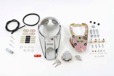 39-0897 - Chrome 2 Light Dash Cover Kit by V-Twin