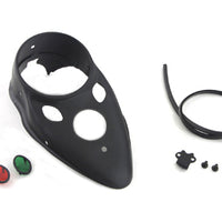 39-0898 - Black Replica Cateye Dash Panel by V-Twin