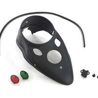 39-0898 - Black Replica Cateye Dash Panel by V-Twin