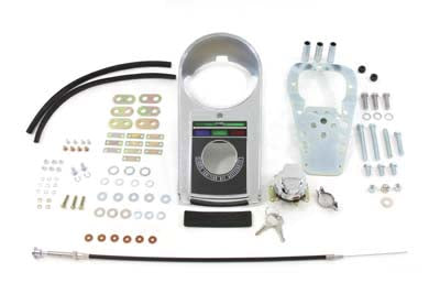39-0967 - Chrome Cast Dash Cover Kit without Speedometer by V-Twin