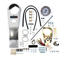 39-0973 - Long Rider Style Dash Kit with 2:1 Speedometer by V-Twin