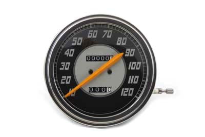 39-0976 - Speedometer with 2:1 Ratio and Orange Needle by V-Twin