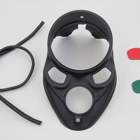 39-1530 - Black Skull Dash Panel with Red Lens by V-Twin