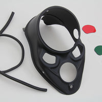 39-1530 - Black Skull Dash Panel with Red Lens by V-Twin