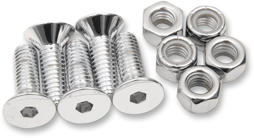 COLONY Mounting Hardware Kit with Nuts - Brake Rotor - Socket-Head/Countersunk - 1" 8831-10