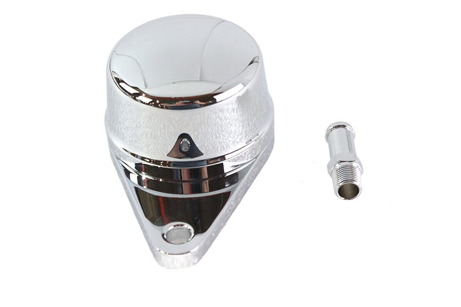 40-0003 - Billet Crankcase Breather Chrome by Wyatt Gatling
