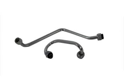40-0106 - Chrome Oil Filter Line Set by V-Twin