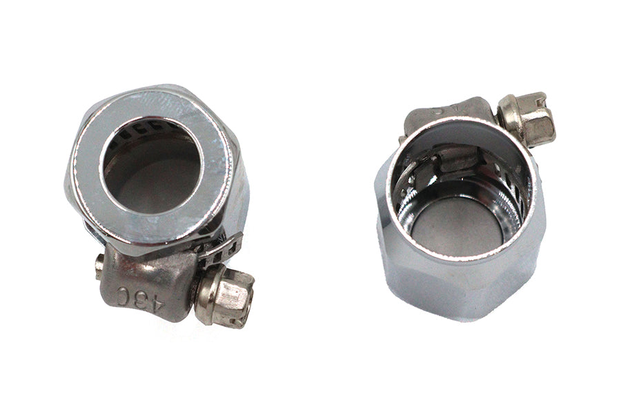 40-0219 - Hex Chrome Econo Seal Hose End by Wyatt Gatling