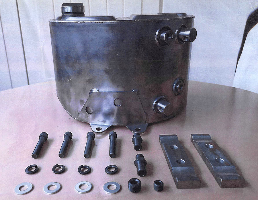 40-0291 - Raw XLCH Oil Tank by V-Twin