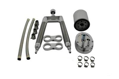 40-0343 - Oil Cooler Kit Dual Tube Vertical Type by V-Twin