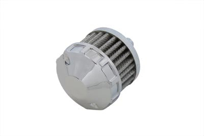 40-0357 - Chrome Crankcase Breather Assembly by V-Twin