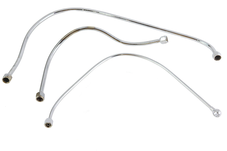 40-0372 - Chrome Oil Line Set by V-Twin