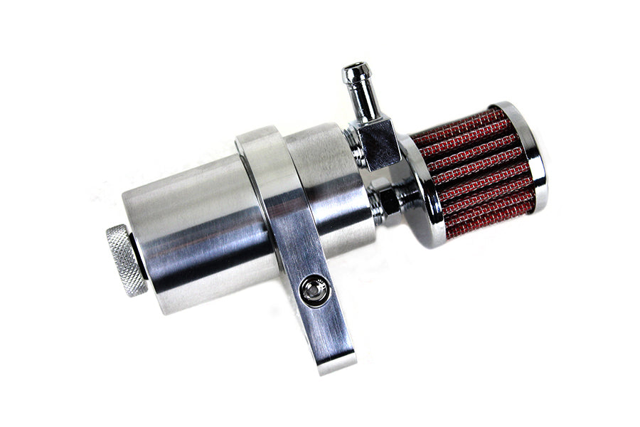 40-0568 - Polished Engine Breather Oil Collector by V-Twin