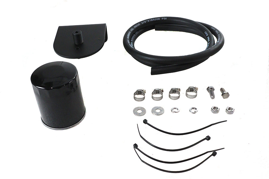 40-0849 - Pura Flow Oil Filter Kit Black by V-Twin