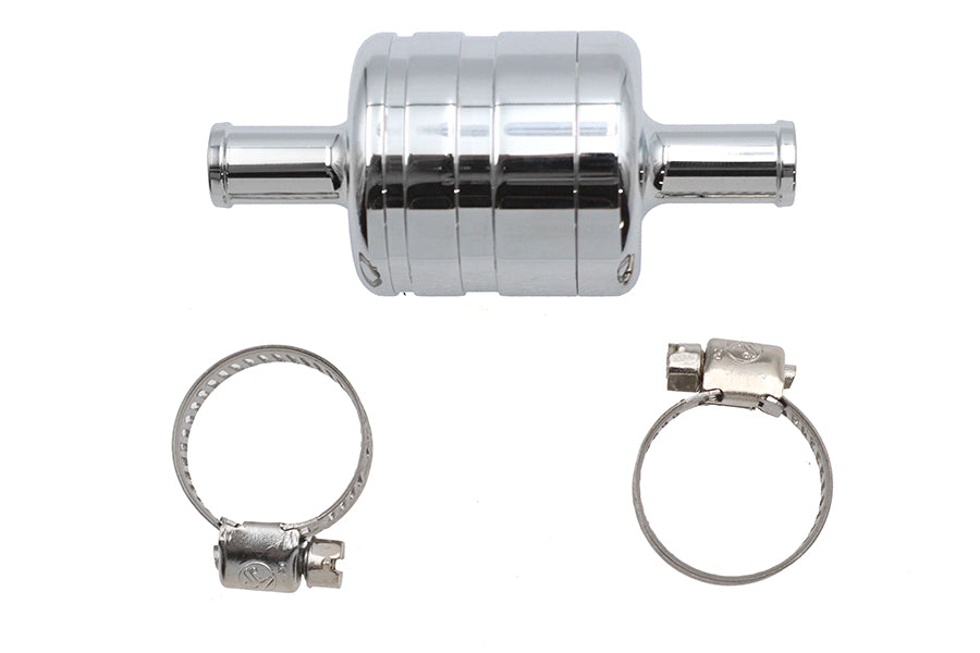 40-0875 - Crankcase Breather Vent Canister Chrome by Wyatt Gatling