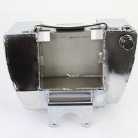 40-1015 - Center Post Mount Wrap Around Oil Tank Chrome by Wyatt Gatling