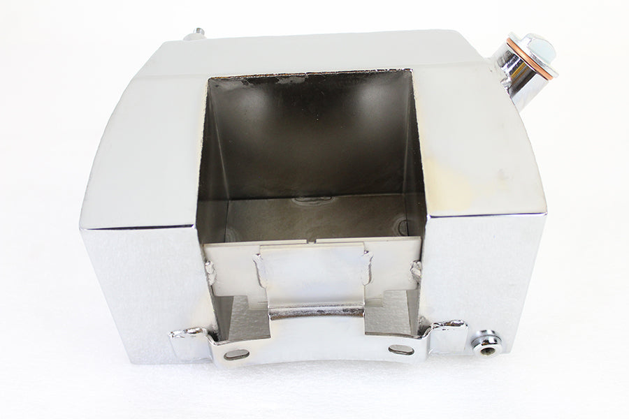 40-1015 - Center Post Mount Wrap Around Oil Tank Chrome by Wyatt Gatling
