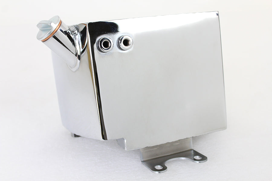 40-1015 - Center Post Mount Wrap Around Oil Tank Chrome by Wyatt Gatling