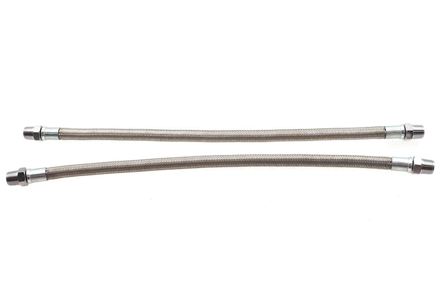 40-1021 - Braided Overhead Rocker Arm Oil Line Extended Length by Wyatt Gatling