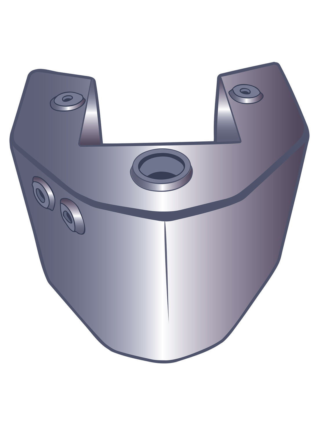 40-1870 - Rigid Frame Oil Tank Chrome by V-Twin