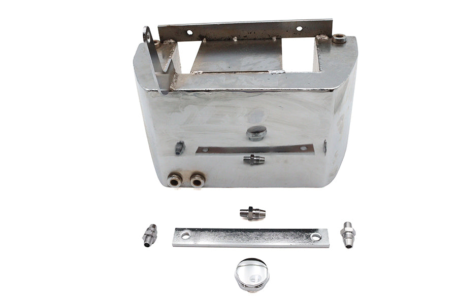 40-2017 - Factory Sample Electric Start Oil Tank Chrome by V-Twin