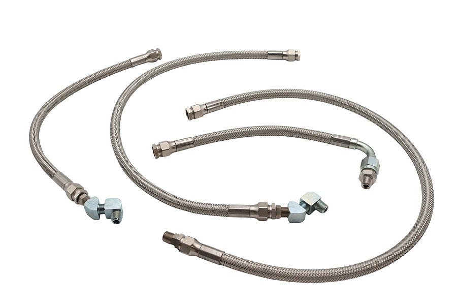 40-9902 - Oil Line Kit Stainless Steel by V-Twin