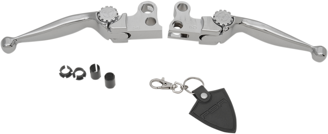 PSR Journey Adjustable Lever Set for Harley Models - Chrome 12-00600-20