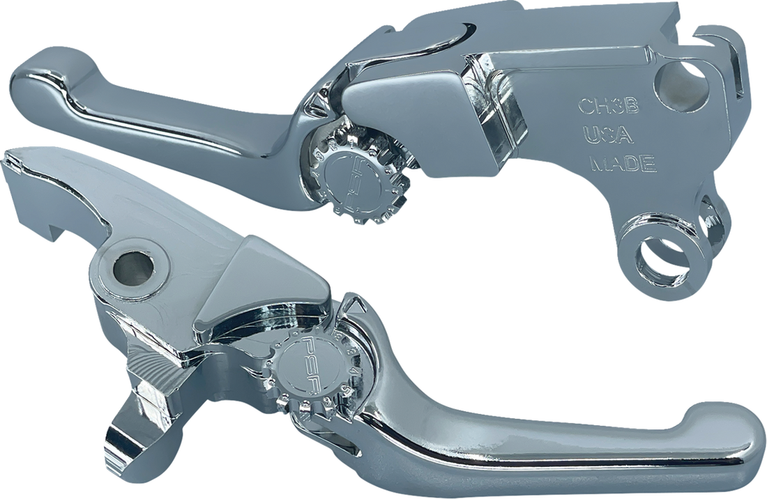 PSR Anthem Adjustable Lever Set for Harley Models - Short - Chrome 12-01667-20