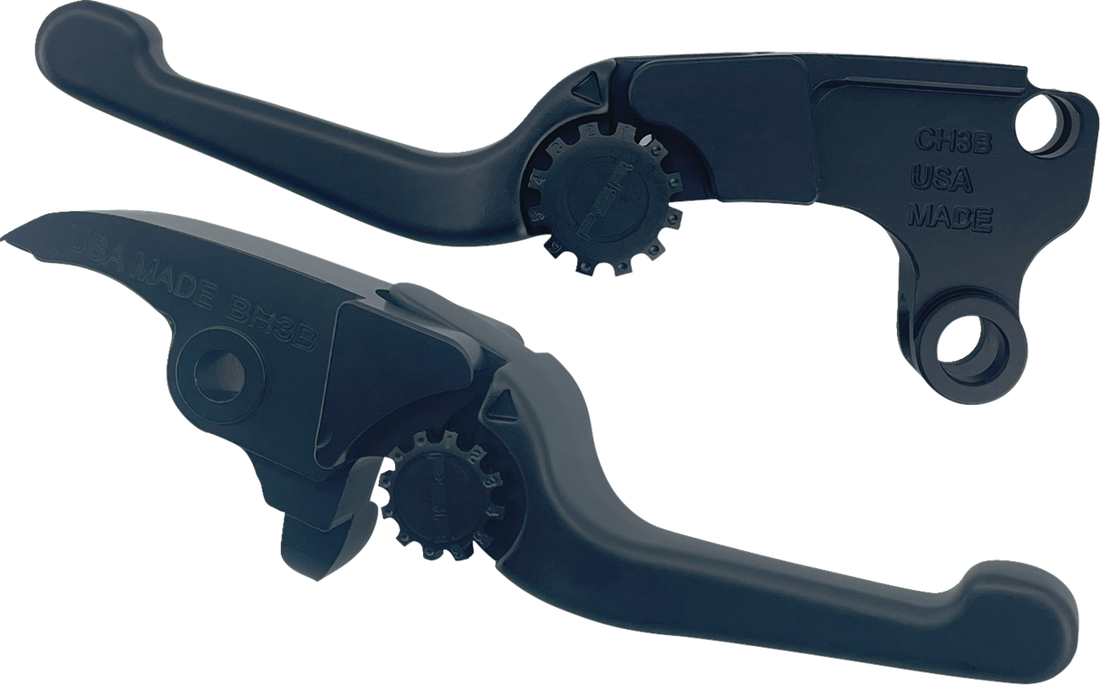 PSR Anthem Adjustable Lever Set for Harley Models - Short - Black 12-01667-22