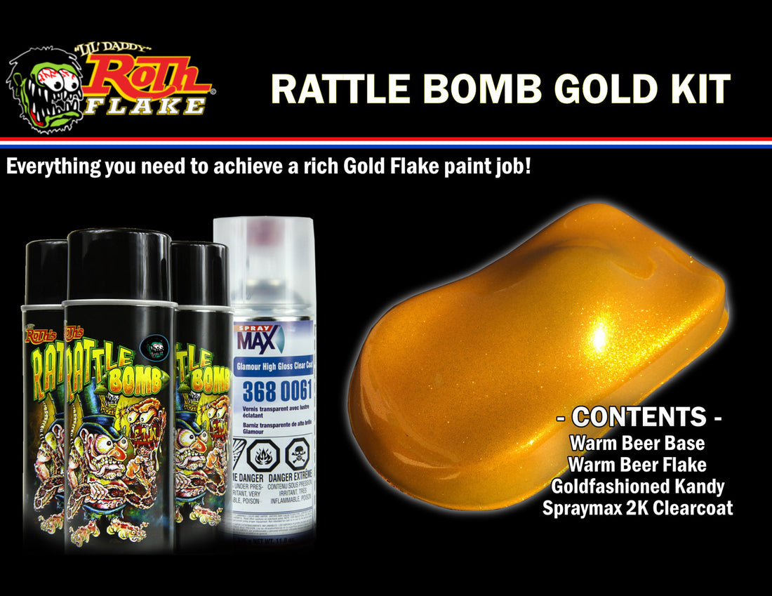 41-0877 - Rattle Bomb Spray Kit Gold by Rattle Bomb