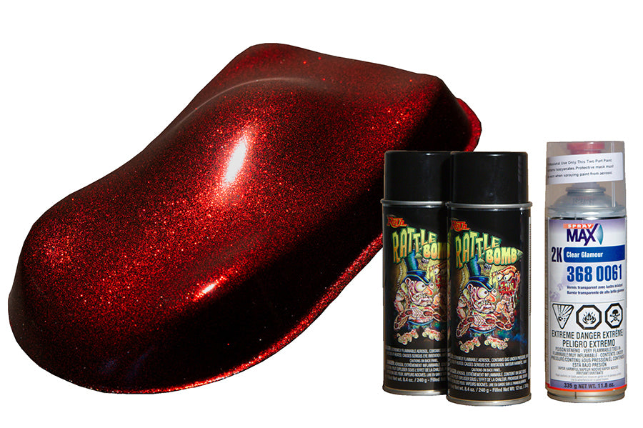 41-0880 - Rattle Bomb Spray Kit Burgundy by Rattle Bomb