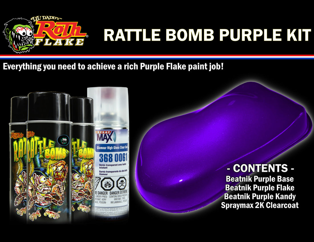 41-0882 - Rattle Bomb Spray Kit Purple by Rattle Bomb