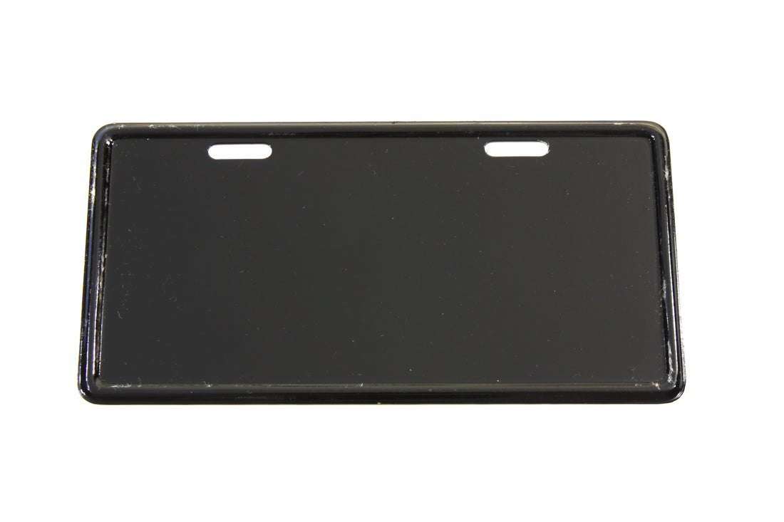 42-0019 - License Plate Frame Backing Plate Black by V-Twin