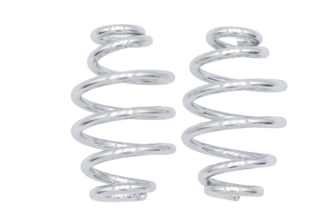 42-0033 - Chrome 3 inch Seat Spring Set by V-Twin