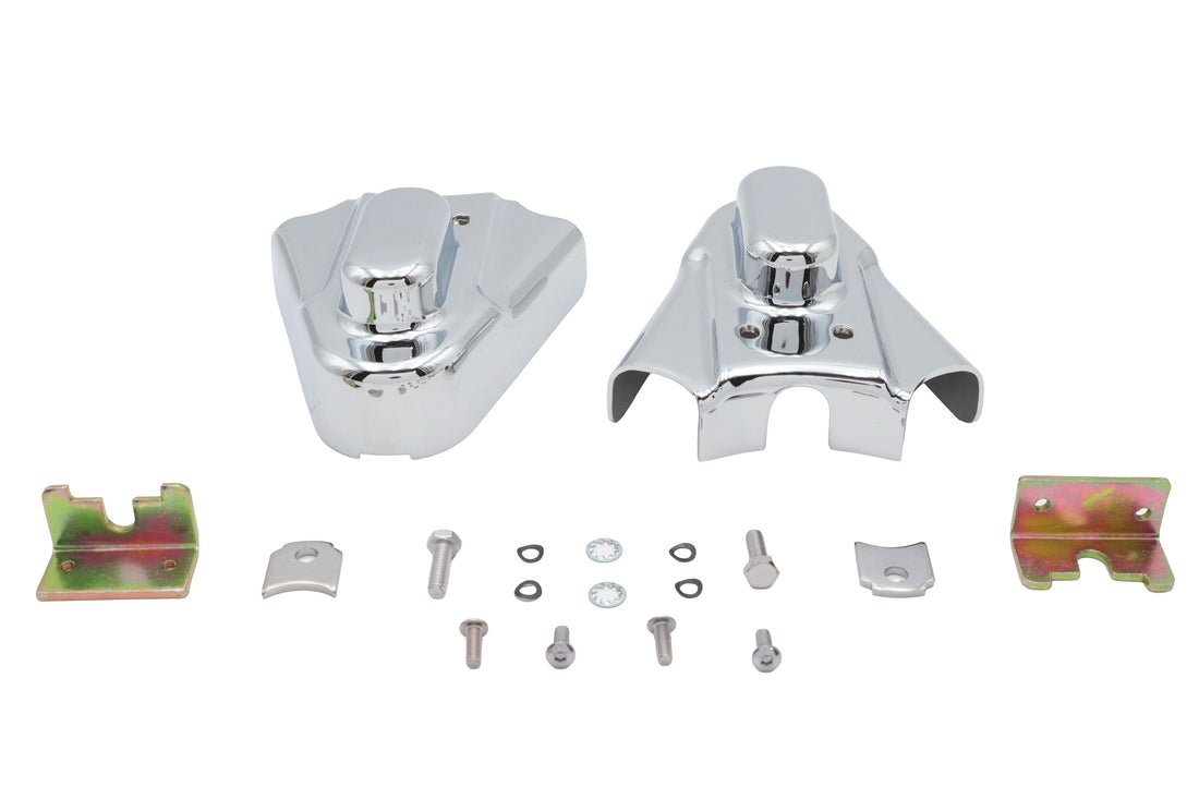 42-0034 - Rear Frame Cover Set Chrome by V-Twin