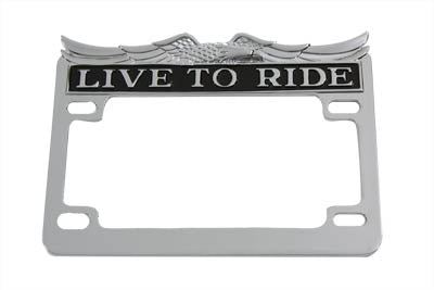 42-0062 - License Plate Frame Chrome by V-Twin