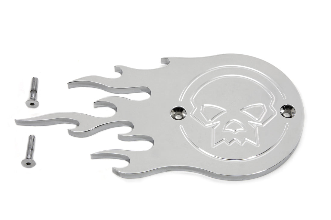 42-0065 - Chrome Flame Point Cover by V-Twin