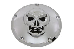 42-0092 - Skull Derby Cover Chrome by V-Twin