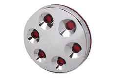 42-0108 - Chrome 3-D Derby Cover by V-Twin