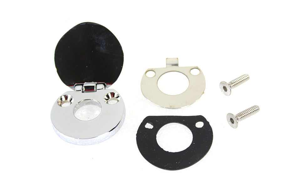 42-0133 - Chrome Fork Lock Cover by V-Twin