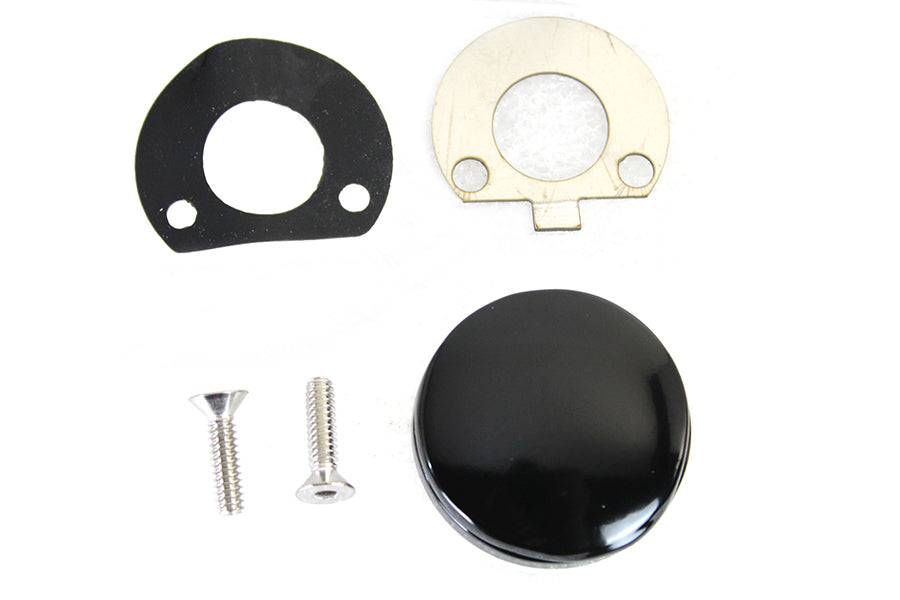 42-0134 - Black Fork Lock Cover by V-Twin