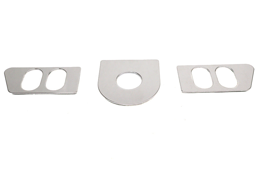 42-0166 - Ignition Switch Cover Set Chrome by V-Twin