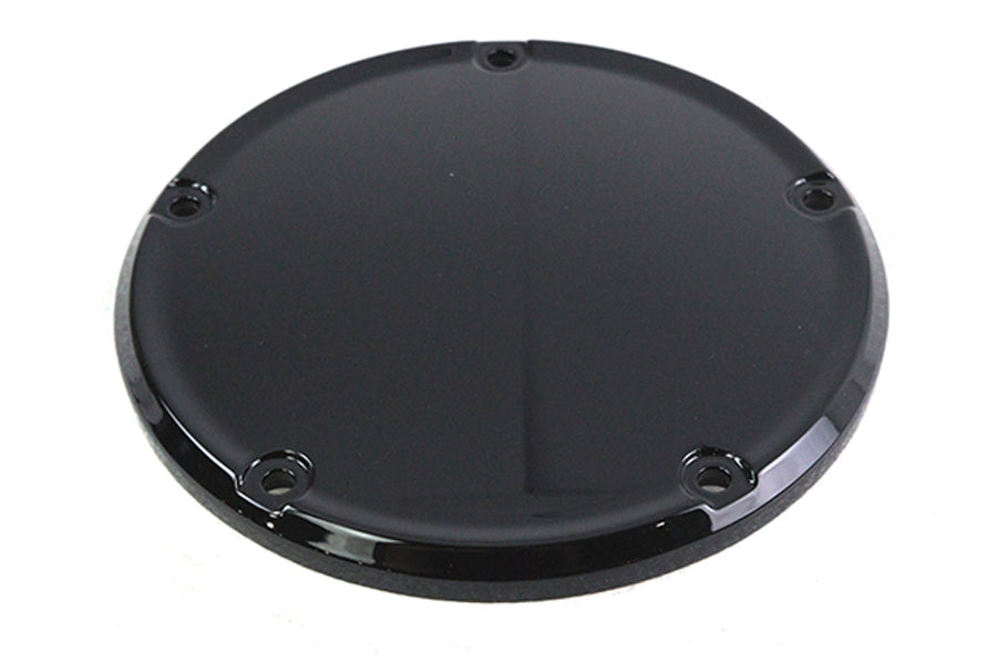 42-0186 - Gloss Black 5 Hole Domed Derby Cover by V-Twin