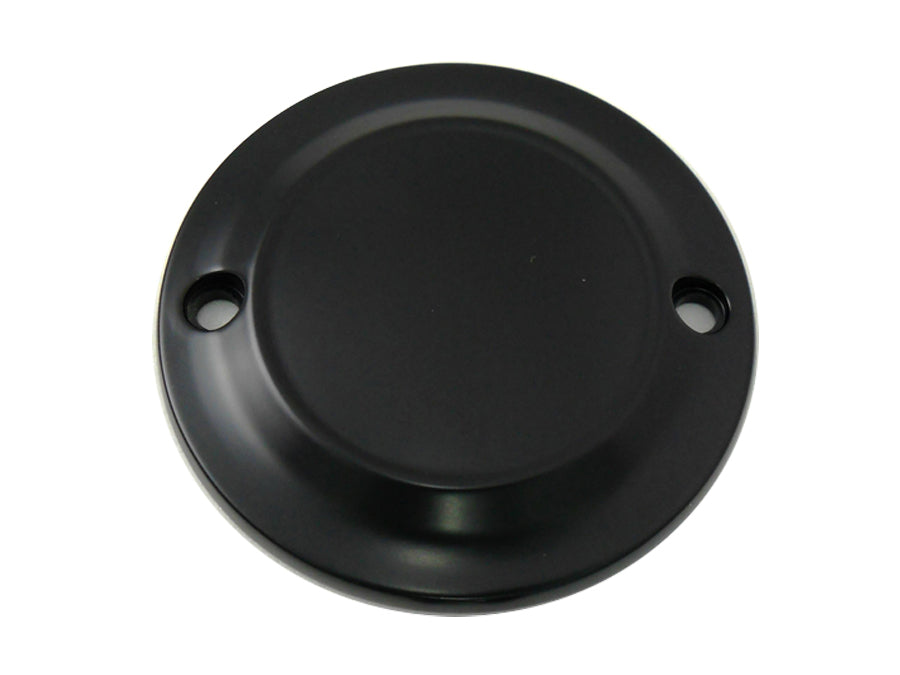42-0189 - Black 2-Hole Smooth Ignition System Cover by V-Twin