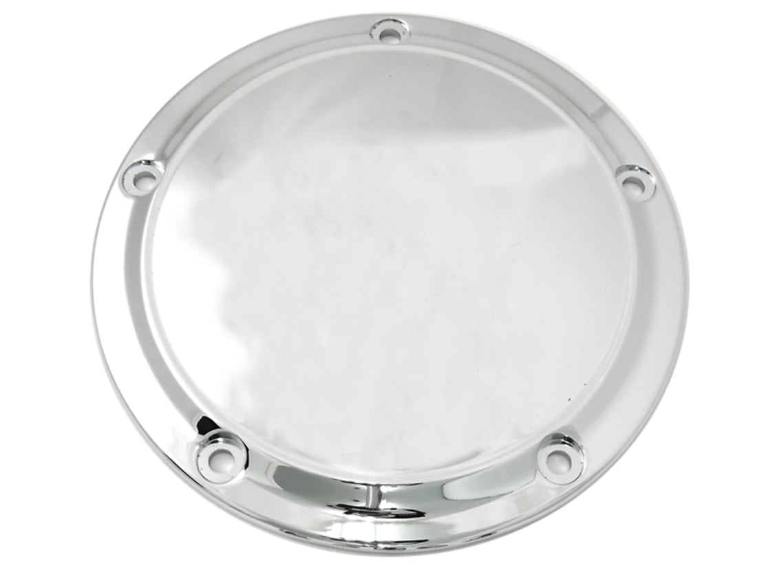 42-0190 - Chrome 5-Hole Smooth Derby Cover by V-Twin
