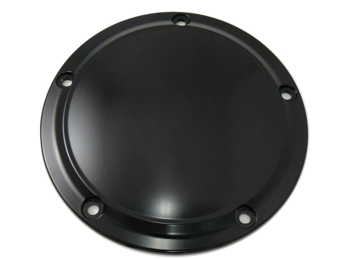 42-0191 - Matte Black 5-Hole Smooth Derby Cover by V-Twin