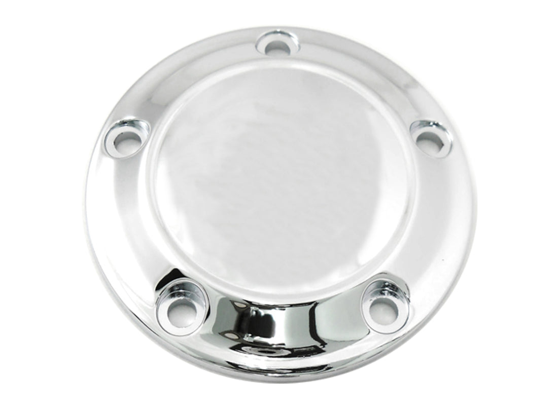 42-0196 - Chrome 5-Hole Smooth Ignition System Cover by V-Twin