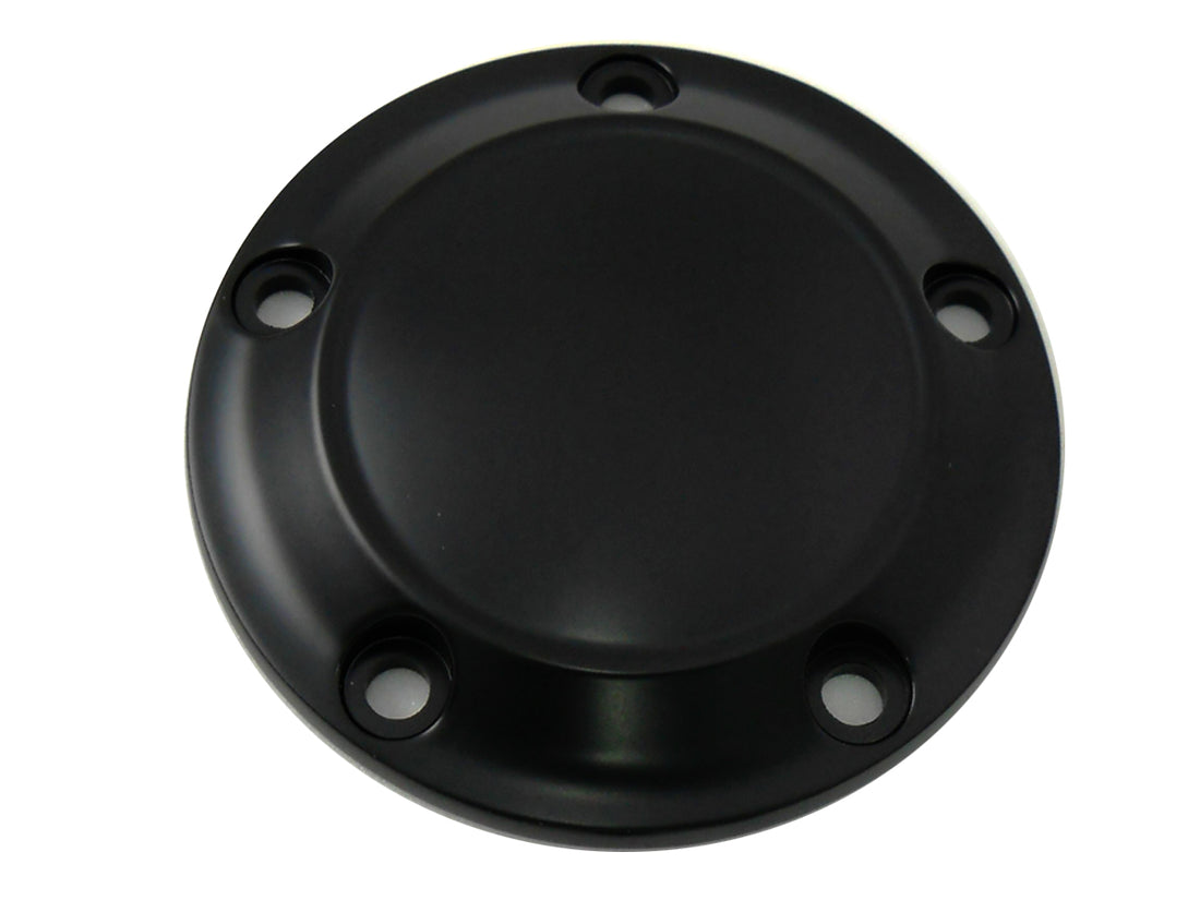 42-0197 - Black 5-Hole Smooth Ignition System Cover by V-Twin