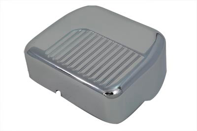 42-0215 - Chrome Finned Panhead Style Coil Cover by V-Twin